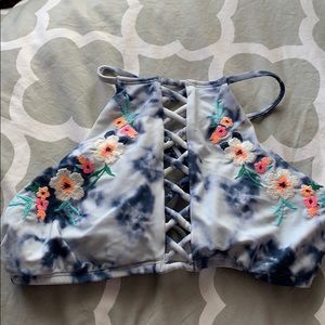 High neck bikini top